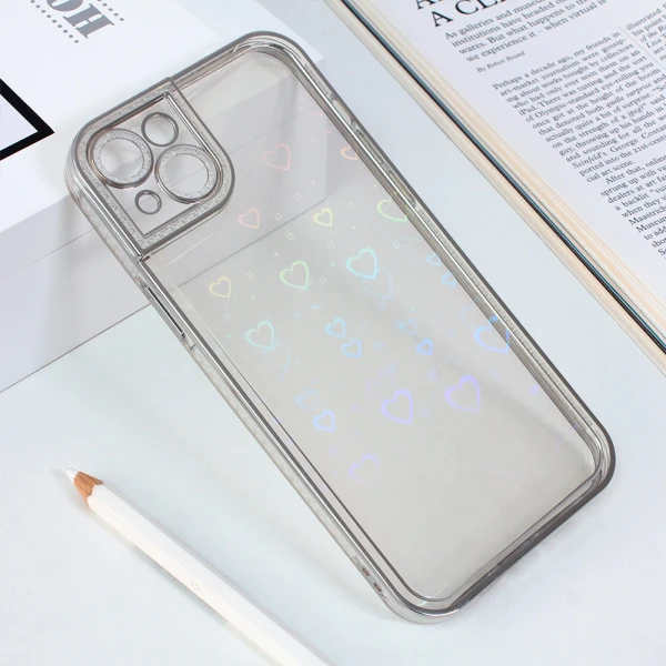 Torbica Heart IMD za iPhone 14 Plus 6.7 srebrna