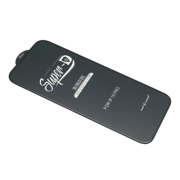 Folija za zastitu ekrana glass 11d za iphone 15 pro (6.1) super d crna