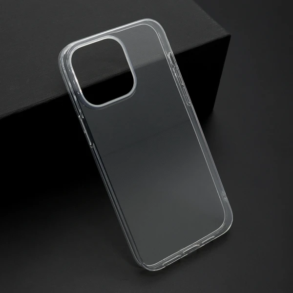 Futrola ultra tanki protect silikon za iphone 15 pro max (6.7) providna (bela)