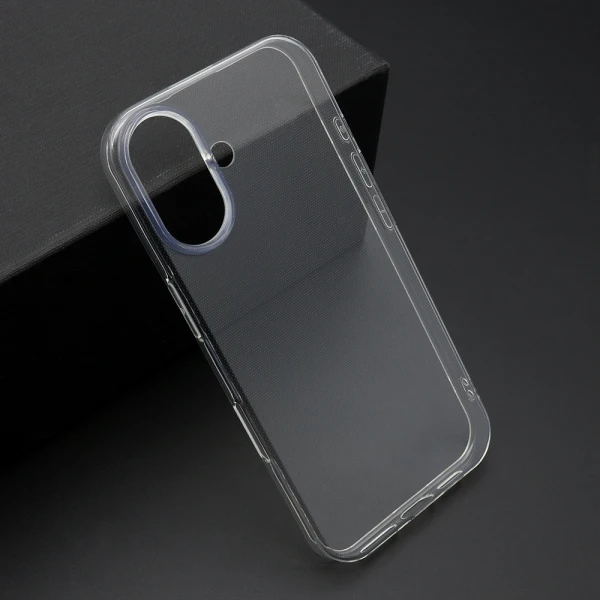 Futrola ultra tanki protect silikon za iphone 16 (6.1) providna (bela)