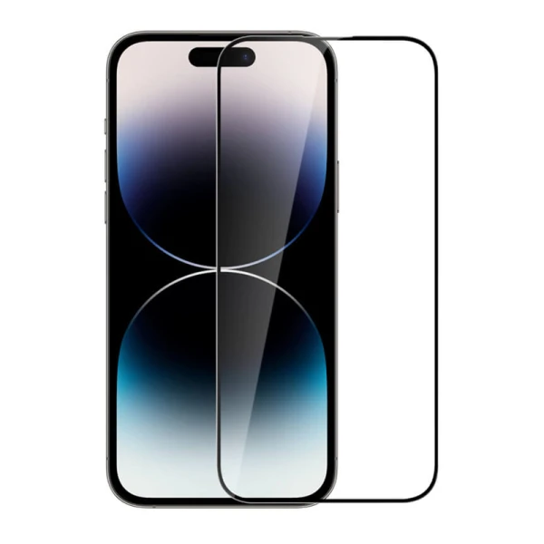 Folija za zastitu ekrana glass nillkin 2u1 hd za iphone 14 pro max (6.7) crna
