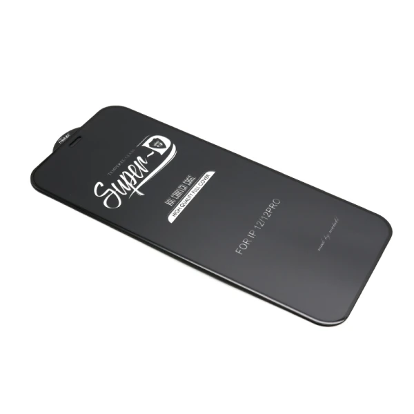 Folija za zastitu ekrana glass 11d za iphone 12/12 pro (6.1) super d crna