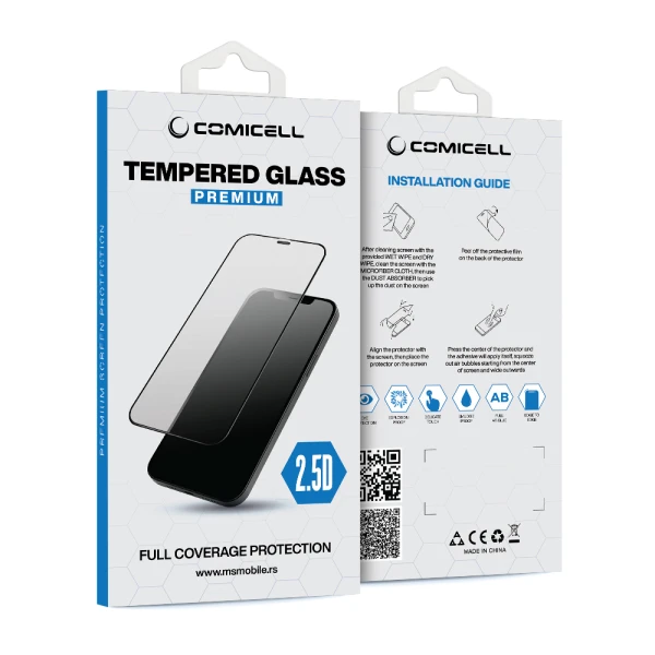 Folija za zastitu ekrana glass 2.5d za iphone air (6.6) crna