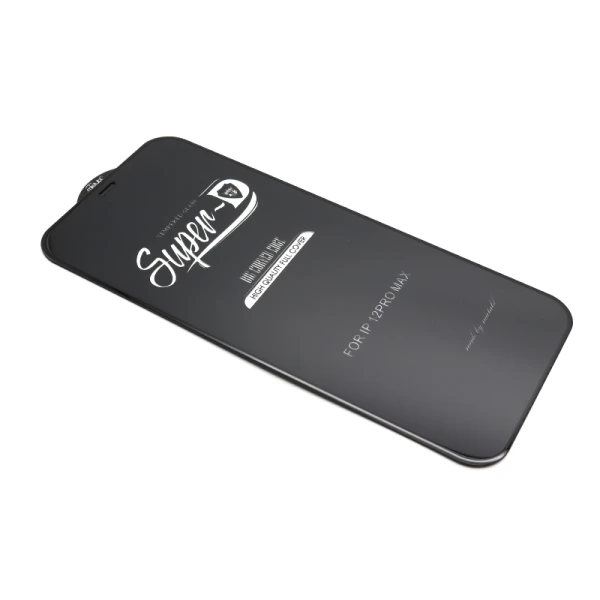 Folija za zastitu ekrana glass 11d za iphone 12 pro max (6.7) super d crna