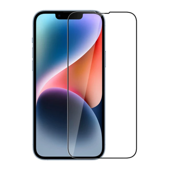 Folija za zastitu ekrana glass nillkin 2u1 hd za iphone 14 plus (6.7) crna