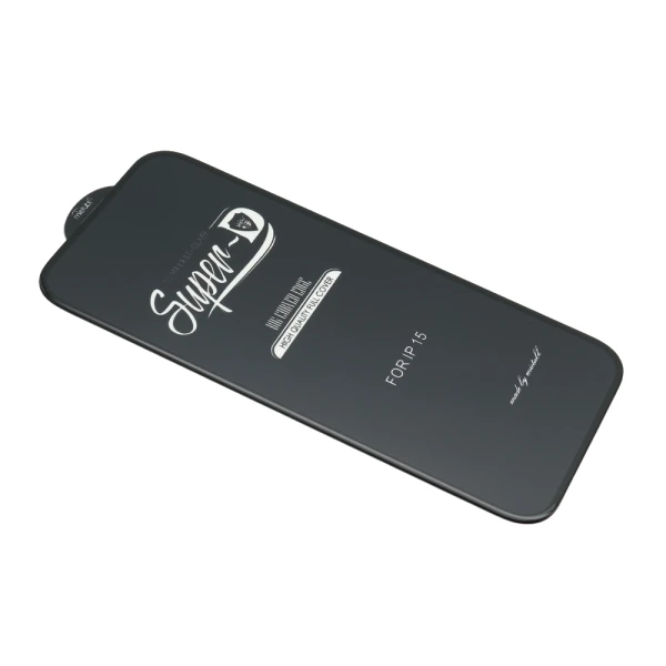 Folija za zastitu ekrana glass 11d za iphone 15 (6.1)/iphone 16 (6.1) super d crna