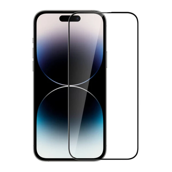 Folija za zastitu ekrana glass nillkin 2u1 hd za iphone 14 pro (6.1) crna