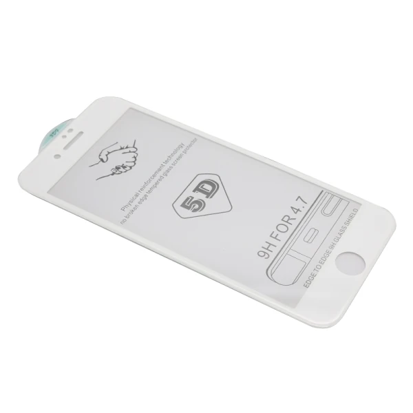 Folija za zastitu ekrana glass 5d za iphone 7/8 bela