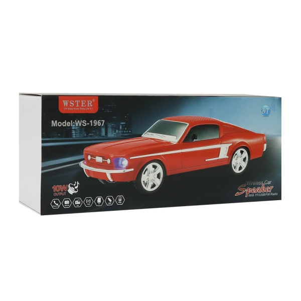 Zvucnik bluetooth ws-1967 auto crveni