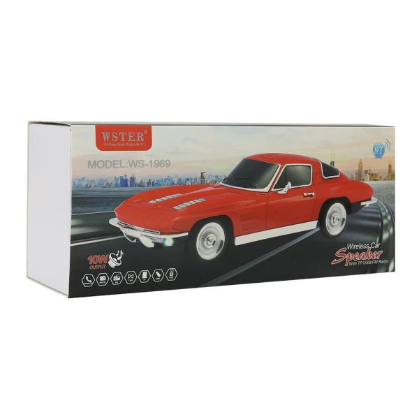 Zvucnik bluetooth ws-1969 auto crveni