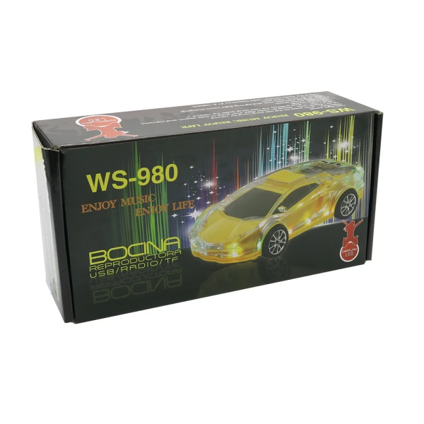 Zvucnik bluetooth ws-980 auto crni
