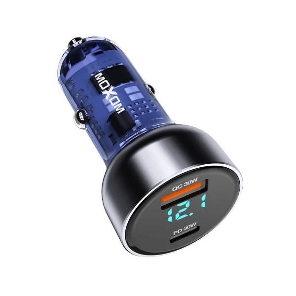 Auto punjac moxom mx-vc29 usb-a+pd 60w crni