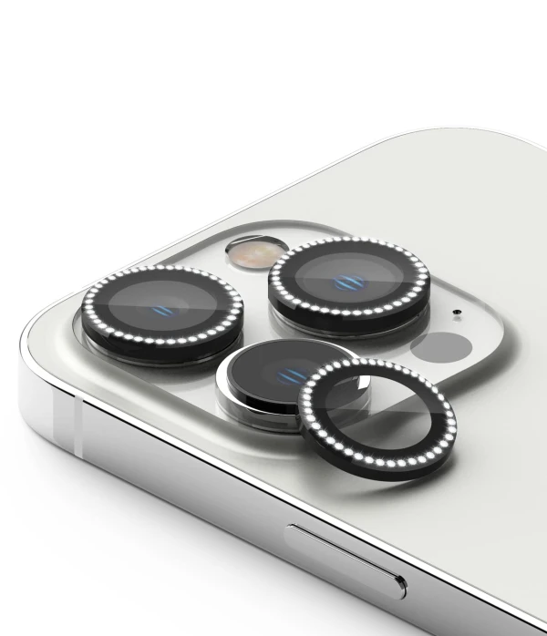 Folija za zastitu kamere diamond za iphone 16 pro (6.3)/16 pro max (6.9) crna
