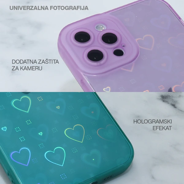 Futrola heart color imd za iphone 14 pro max (6.7) roze