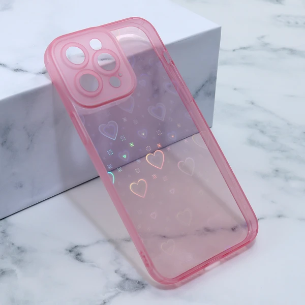 Futrola heart color imd za iphone 14 pro max (6.7) roze
