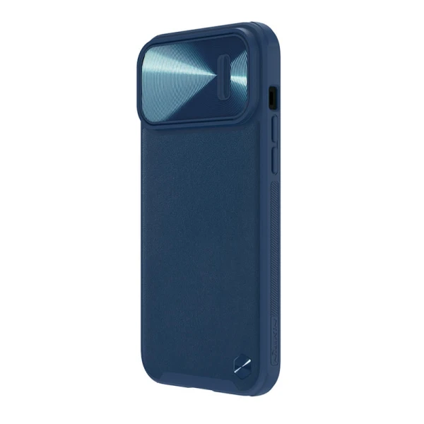 Futrola nillkin cam shield leather s za iphone 14 pro (6.1) plava