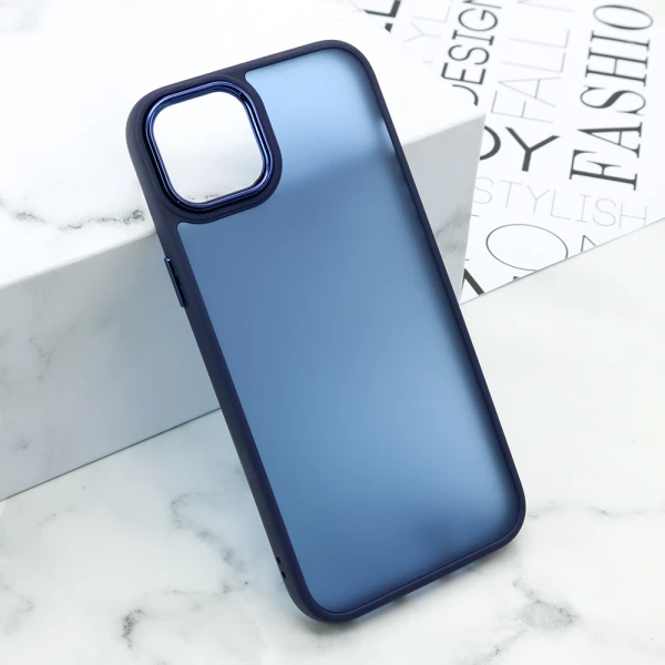 Futrola shining camera za iphone 15 plus (6.7) tamno plava