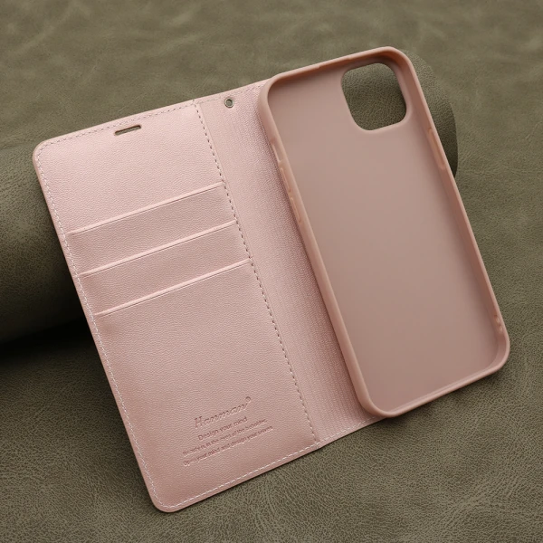 Futrola bi fold hanman za iphone 15 plus (6.7) svetlo roze