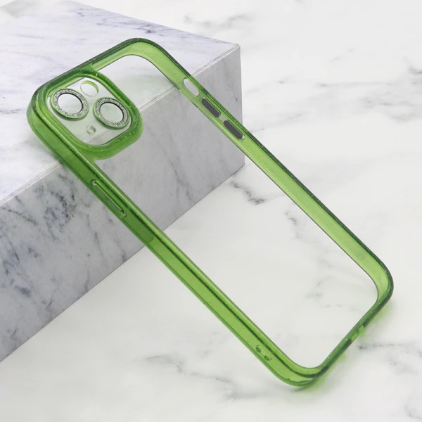 Futrola diamond lens za iphone 14 plus (6.7) zelena
