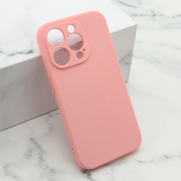 Futrola soft silicone za iphone 15 pro (6.1) roze