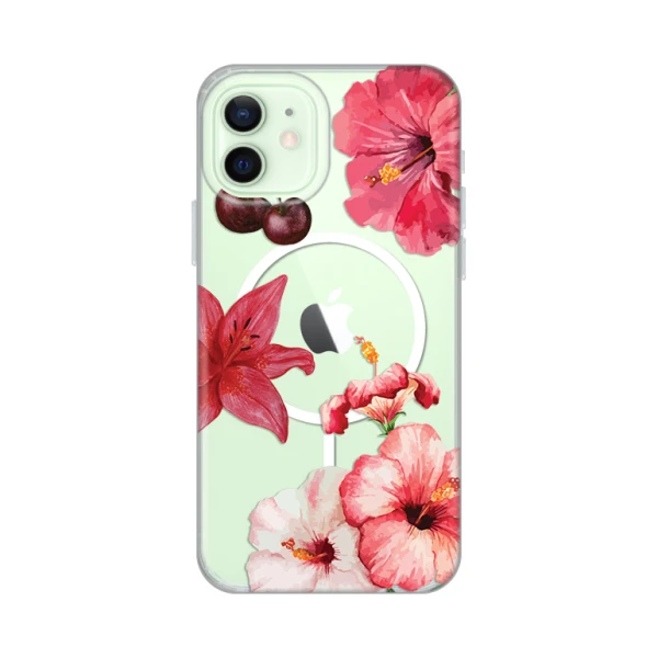 Torbica Print Magsafe za iPhone 12/12 Pro 6.1 Hibiscus