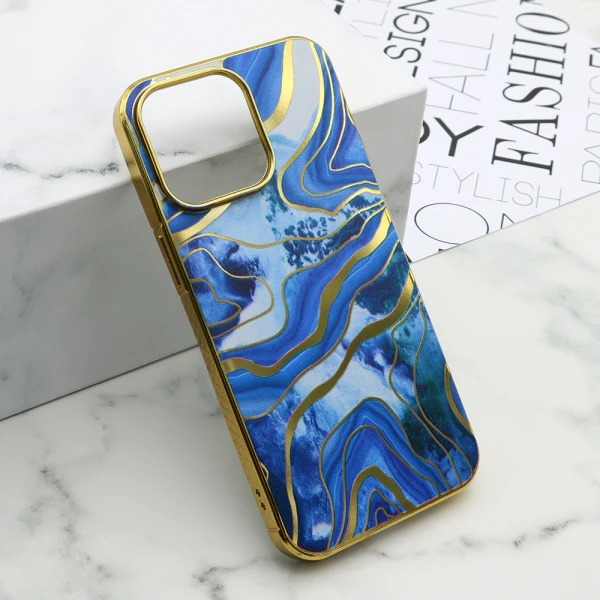 Futrola marble za iphone 15 pro max (6.7) plava