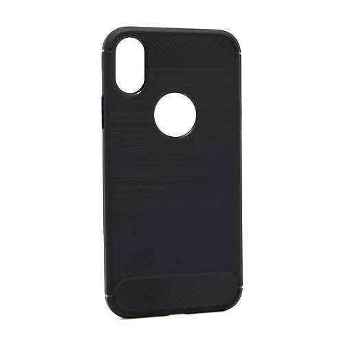 Futrola silikon brushed za iphone x/xs crna