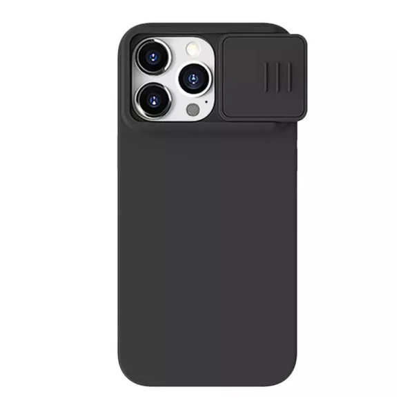Futrola nillkin cam shield silky za iphone 15 pro (6.1) crna
