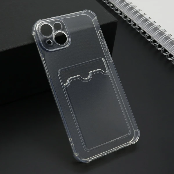 Futrola transparent card pocket za iphone 15 plus (6.7) providna