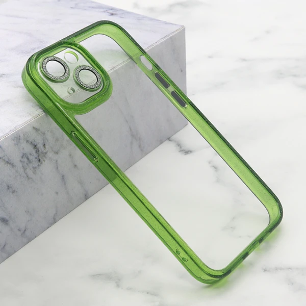 Futrola diamond lens za iphone 14 (6.1) zelena