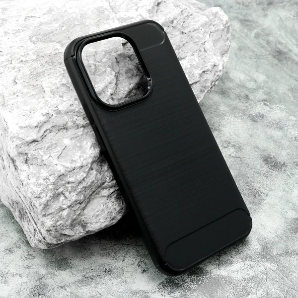 Futrola silikon brushed za iphone 15 pro (6.1) crna