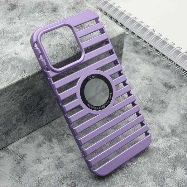 Futrola lines logo cut za iphone 15 pro max (6.7) ljubicasta