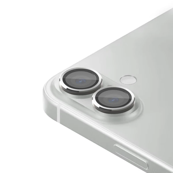 Folija za zastitu kamere ring za iphone 16 (6.1)/16 plus (6.7) srebrna