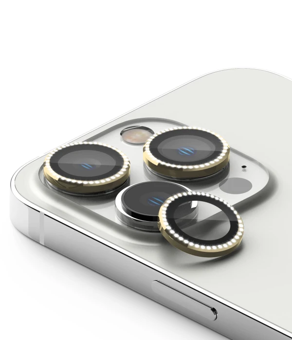 Folija za zastitu kamere diamond za iphone 16 pro (6.3)/16 pro max (6.9) zlatna