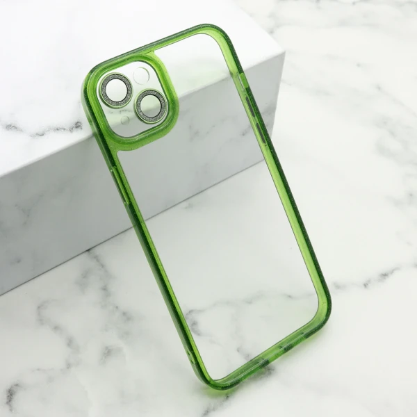 Futrola diamond lens za iphone 15 plus (6.7) zelena