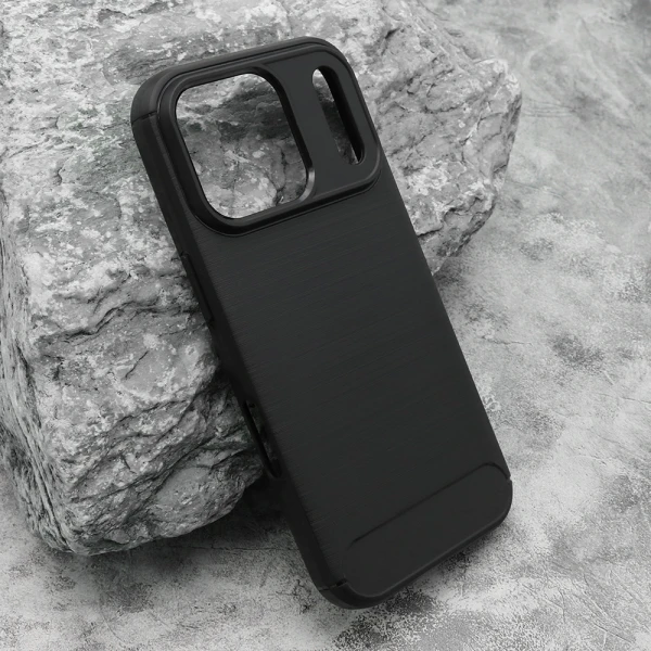 Futrola silikon brushed za iphone 17 pro (6.3) crna