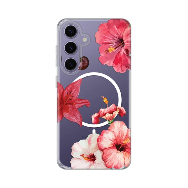 Torbica Print Magsafe za Samsung S921B Galaxy S24 Hibiscus
