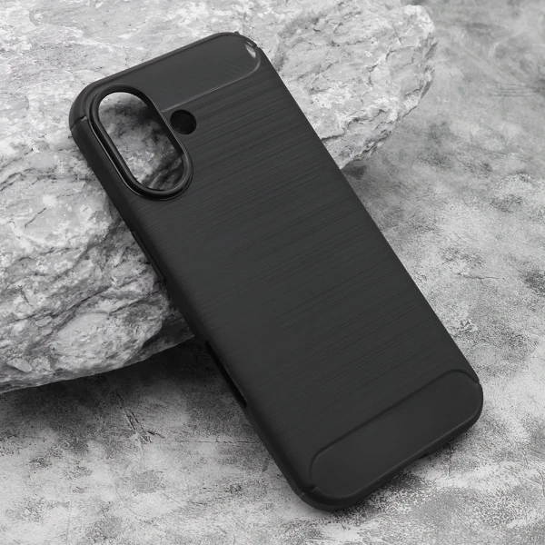 Futrola silikon brushed za iphone 17 (6.3) crna