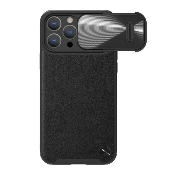 Futrola nillkin cam shield leather s za iphone 14 pro (6.1) crna