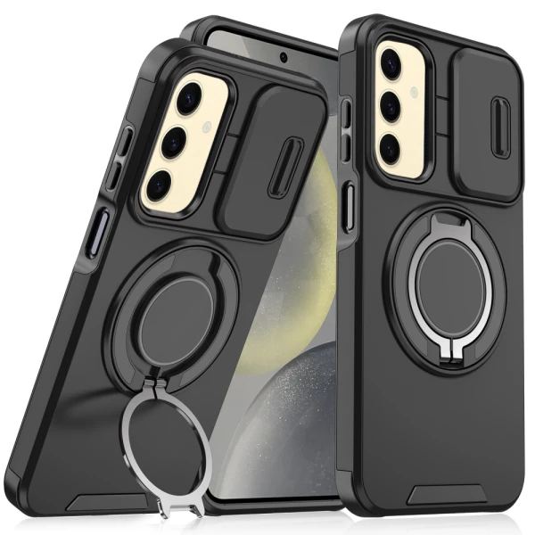 Torbica CamShield Ring stand za Samsung A266B Galaxy A26 5G crna