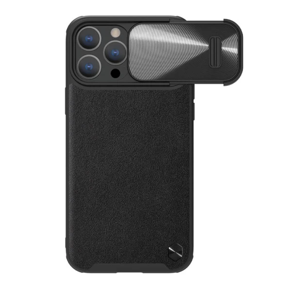 Futrola nillkin cam shield leather s za iphone 14 pro max (6.7) crna