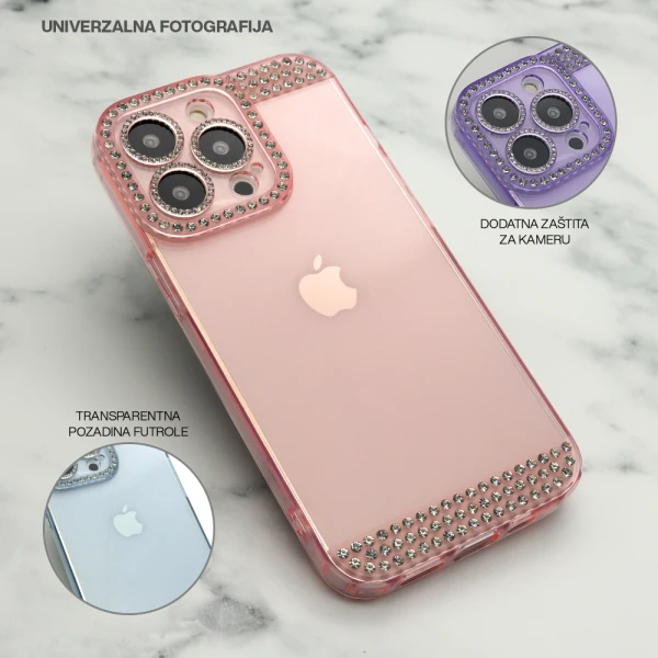 Futrola diamond side za iphone 14 pro (6.1) roze