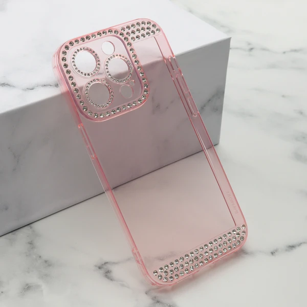 Futrola diamond side za iphone 14 pro (6.1) roze