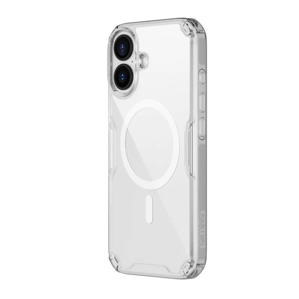 Futrola nillkin nature pro magnetic za iphone 17 (6.3) bela