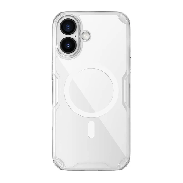 Futrola nillkin nature pro magnetic za iphone 17 (6.3) bela