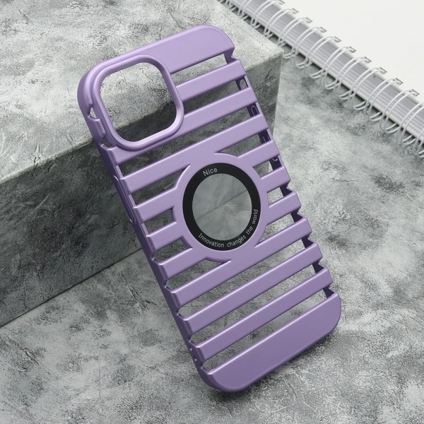 Futrola lines logo cut za iphone 15 (6.1) ljubicasta