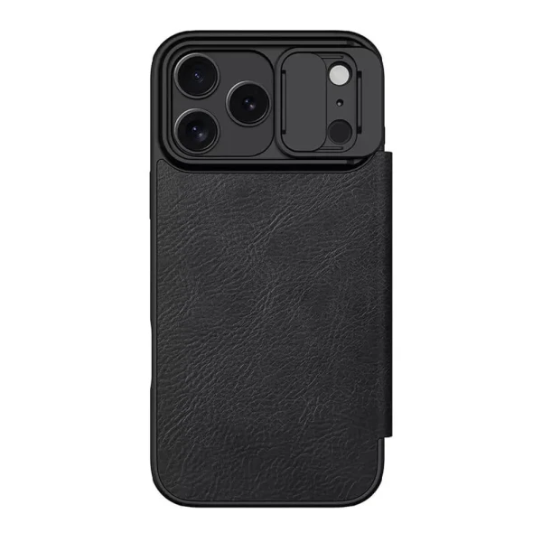 Futrola nillkin qin pro za iphone 17 pro max (6.9) crna