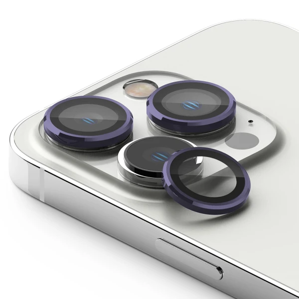 Folija za zastitu kamere ring za iphone 15 pro (6.1)/iphone 15 pro max (6.7) ljubicasta