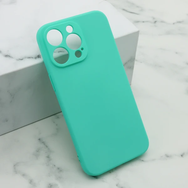 Futrola soft silicone za iphone 15 pro max (6.7) mint