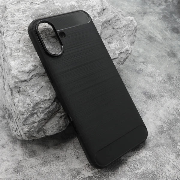 Futrola silikon brushed za iphone 16 plus (6.7) crna